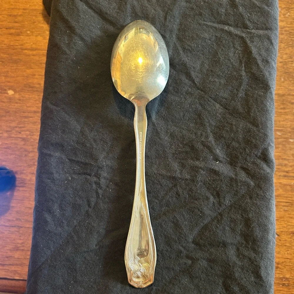 Rogers Nickel Silver Art Nouveau Spoon- silver plated